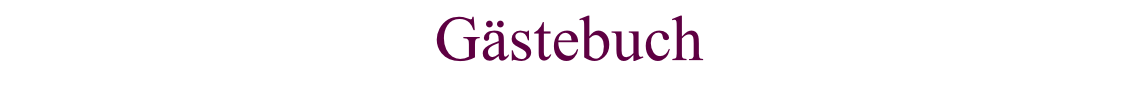 Gästebuch